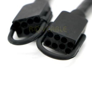 Waterproof square port cable connector 