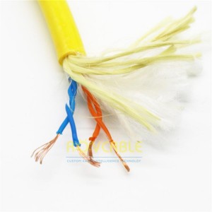 4 core 2 pair twisted pair Floating Cable ROV Buoyancy Floating Cable control signal transmission 24Awg 26Awg ROV Tether