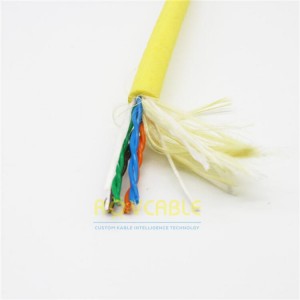 Yellow 4X2X26AWG ( Cat5 ) ROV cable for ROV tethers 