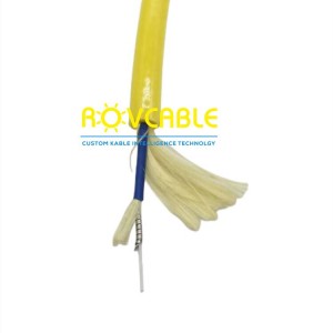 Customize PUR foam 1 core optical fiber underwater ROV Tether floating cable 