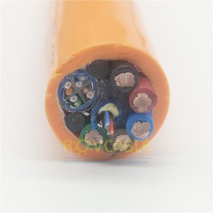 Underwater High Flexible Hybrid Power Cable with Cat6 Networking and SM Fiber Optic 