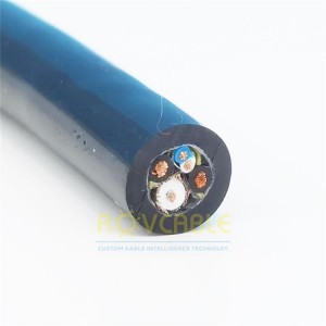 Pipe Detection Camera Cable Coaxial RG59 Pipeline Robot Detection Cable With Signal Wires 