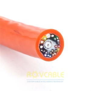 Multicore Flexible CCTV Detection Pipeline Inspection Robot Cable