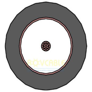 1 Coax, 75 Ω Underwater Cable  